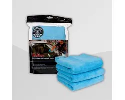 Chemical Guys Workhorse Professional Grade Microfiber Towel - Blue 40x40cm (3 Pack)