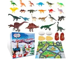 Dinosaur Advent Calendar - Christmas 2025 - Realistic Dinosaur Figures - Countdown Calendar 24 Days - Dino Toys - Christmas Gift voor Jongens en Meisjes