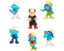 Figurines - GIOCHI PREZIOSI - De Smurfen - Coffret de 6 figurines de 5 cm dont 1 exclusive Gargamel - A partir de 3 ans - PUF14