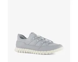 ECCO Gruuv Lite W Limestone leren dames sneakers blauw