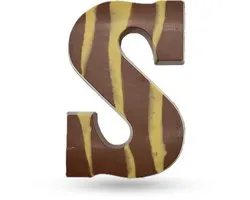 Dubai Chocolade letter S - Melk Sinterklaas - 190 gram