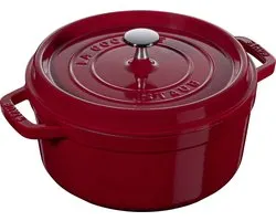 STAUB La Cocotte gietijzeren pan, rond, 28 cm, kastanje