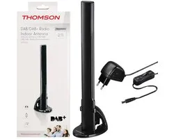 Thomson ANT1438 Antenne radio intérieure DAB / DAB +, active, Performance 25