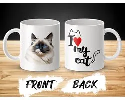 Mok Ragdoll cat - kat - I love my cat - cat lovers - katten