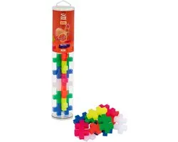 Plus-Plus BIG Tube neon 15 delige bouwset - 3286 - Bouwspeelgoed - Constructiespeelgoed - Set met bouwstenen - Vanaf 1 jaar