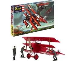 Kit de modélisme d'avion Revell - 03762 Fokker Dr.I Triplane WWI - 75 Years Plastic Modelling - Avion de chasse allemand en plastique - 1:28 - Modélisme