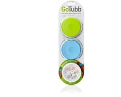 Human Gear - GoTubb 3-Pack - Medium - Clear/Green/Blue