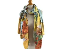 Damessjaal - Van Gogh - Sjaal - Zonnebloemen - Lentesjaal - Cadeau voor haar - Stylefever