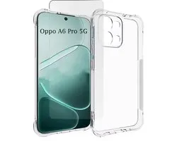Coque + Glas pour Oppo A6 Pro 5G - Transparente - Coque arrière antichoc Casemania avec 2 protections d'écran en Verres trempé - Protection Extra résistante contre les chutes et les impacts