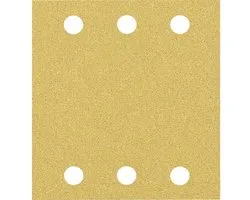 Bosch Accessories 2608901668 Papier abrasif pour ponceuse vibrante Grain 60, 120, 180 (L x l) 107 mm x 115 mm 1 set