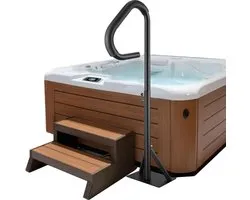 Lifero Leuning Bubbelbad - Jacuzzi Beugel - Verstelbare Hoogte Hot Tub Handrail - 360° Draaibaar - Veiligheidsleuning Zwembad