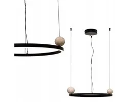 Maxlight Solaris LED Hanglamp Zwart 35W Ring Design
