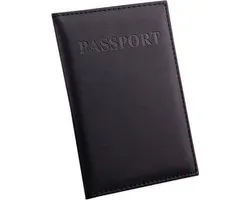 Zwarte Paspoort Protector - Beschermhoes - Paspoorthouder - Cover - Mapje