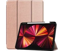 iPad Pro 2021 11 pouces Cover Case Cover Rose Goud Cut Apple Pencil