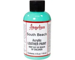 Angelus Leather Acrylic Paint - peinture textile pour tissus cuir - base acrylique - South Beach - 118ml