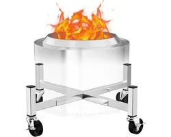 SnelShoppen - GFTIME Vuurplaats Stand voor Buitenhaarden, Verstelbare Rvs Brandplaatsstand voor Solo Stove Bonfire Ranger Yukon en 38-68cm Tuinhaarden