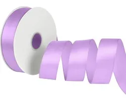 Lint Hellviolett, Dooozy 38 mm 91 m geschenklint Decoratief lint, stoffen lint voor verpakken, cadeaus, Kerstmis, bruiloft, decoreren