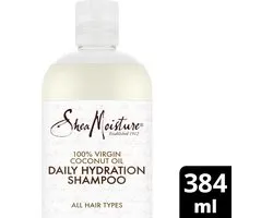 SheaMoisture Rehydrate & Soften Daily Hydration Shampoo - 100% Virgin Coconut Oil - verrijkt met sheaboter, Senegalese acacia, kokosmelk en kokosolie - 384 ml