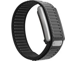 Strap-it Hybrid bandje Nylon geschikt voor WHOOP 5.0 - Zwart