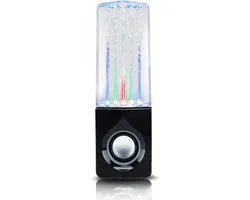 Draadloze Bluetooth Speaker Dancing Aqua - Muziekbox met TWS-Connectie en Waterfonteinen - Partybox met Lichtshow - Compact en Krachtig - Zwart