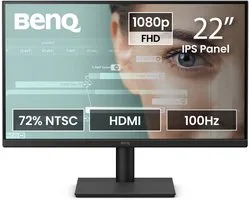 BenQ GW2291 – Moniteur 21.5” Full HD IPS – 100Hz – Flicker‑Free & Low Blue Light – Haut‑parleurs intégrés