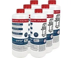 6 x Vloeibare ontkalker 750 ml voor (volautomatische) koffiezetapparaten | Made in Germany | Krachtige ontkalker, veilig voor machine | O.a. voor Bosch, DeLonghi, Jura, Krups, Nespresso, Philips, Saeco, Senseo, Siemens e.a. | Multaparts® huismerk