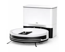 Jensaro Robotstofzuiger Met Dweilfunctie - LIDAR Laser Navigatie - 3000Pa Robotstofzuiger - Automatische Leegfunctie - Wit