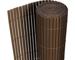 Flexibele tuinscherm balkonscherm PVC 1,5x3 m bruin