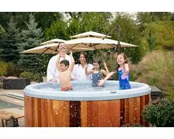 Nordic Hot tub Impulse DP - Électrique - Isolation de qualité supérieure - Fabriqué aux États-Unis - Disponible en stock rapidement - Complet avec système Pure UV-C + Ozone et pack Mood lightening
