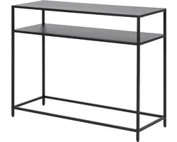 Lisomme Roy metalen sidetable zwart - 100 x 35 cm