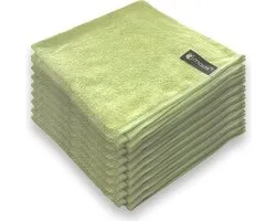 MAUS microvezeldoekjes professional - groen - 10 stuks - 40x40cm - zonder schoonmaakmiddel effectief