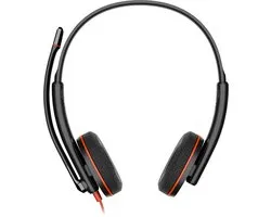 POLY Blackwire 3220 Casque Stéréo USB-C + Adaptateur USB-C/A Bandeau Filaire Business/ Quotidien USB Type-C Zwart