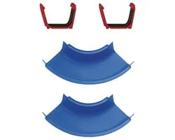 Big - AquaPlay - Gebogen secties - Set van 2 - Uitbreiding - Waterbaanaccessoires