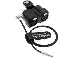 DSMC3 5-pins naar dual XLR-adapter voor RED V-Raptor ARRI Alexa Z-CAM-E2-camera - audio breakout box - 5-pins mannelijk naar XLR 3-pins vrouwelijk