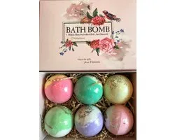 Bruisballen - 6 stuks 100g  - Badbruisballen- Geschenkset - Bath bombs