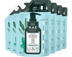 N.A.E. Purifying Shampoo - Shampoo - Haarverzorging - Voordeelverpakking - 6 x 500 ml