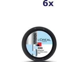 L'Oréal Paris Studio Line Remix - Styling Paste Sterke Fixatie - 6 x 150 ml - Voordeelverpakking
