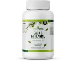 GABA met L-theanine Zuigtablet - 350 mg GABA - Natuurlijke Rustgever / Supplement - Sublinguale Opname - 60 tabs