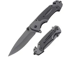 Couteau de poche de survie Edmondo Outdoor – Système d'ouverture à une main et clip de pantalon – Couteau pliant de 22,5 CM – Acier inoxydable