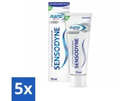 Sensodyne - Dentifrice - Relief Rapid - Blanchissant - 5 x 75 ml