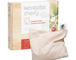 Kersepitje® Classic Ecru - Vierkant Kersenpitkussen - Warmtekussen - Pittenzak Magnetron - The ONLY Original - 27x27cm