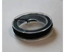 Elastic cord, Black, 1.0mmx5m, on reel