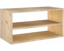 Astigarraga Dressoir - Open houten kast met plank - Bijzettafel van PEFC grenen - 71x36cm