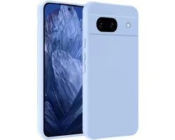 Coque Compatible avec Google Pixel 8a Coque Siliconen Case Cover - Coque Compatible avec Google Pixel 8a Case Cover Case - Bleu Clair
