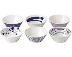 Royal Doulton - Ensemble de 6 bols à céréales Pacific