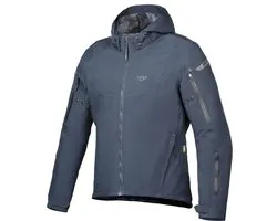 Ixon Burning Bleu Marine Veste Moto Textile Imperméable - Veste