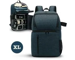 Cameratas spiegelreflex camera rugzak – Accessoire opbergtas - Voor camera, lenzen, laptop en meer