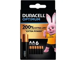 Duracell Optimum Alkaline AA batterijen - 6 stuks
