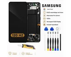 OLED SCHERM met frame Samsung Galaxy S22 Ultra 5G – Aftermarket Pro – 120Hz – Incl. Reparatieset & GLUE