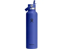 Hydro Flask Standard Mouth Flex Straw Cap Capri Blue thermosfles, 621 ml